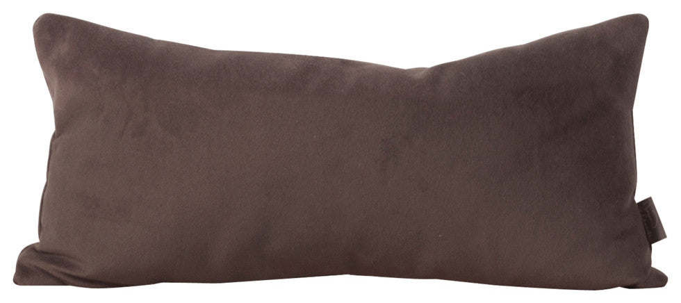 Bella Kidney Pillow, Chocolate, Polyester Insert