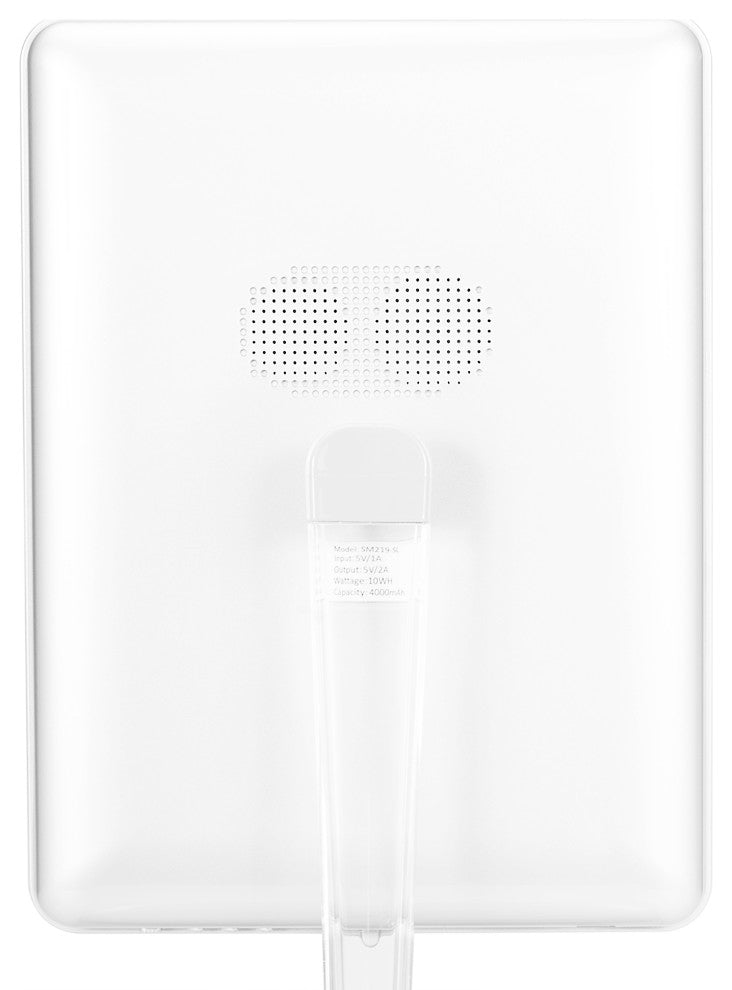 Touch Pro LED Makeup Mirror With Bluetooth Speaker and USB, White
