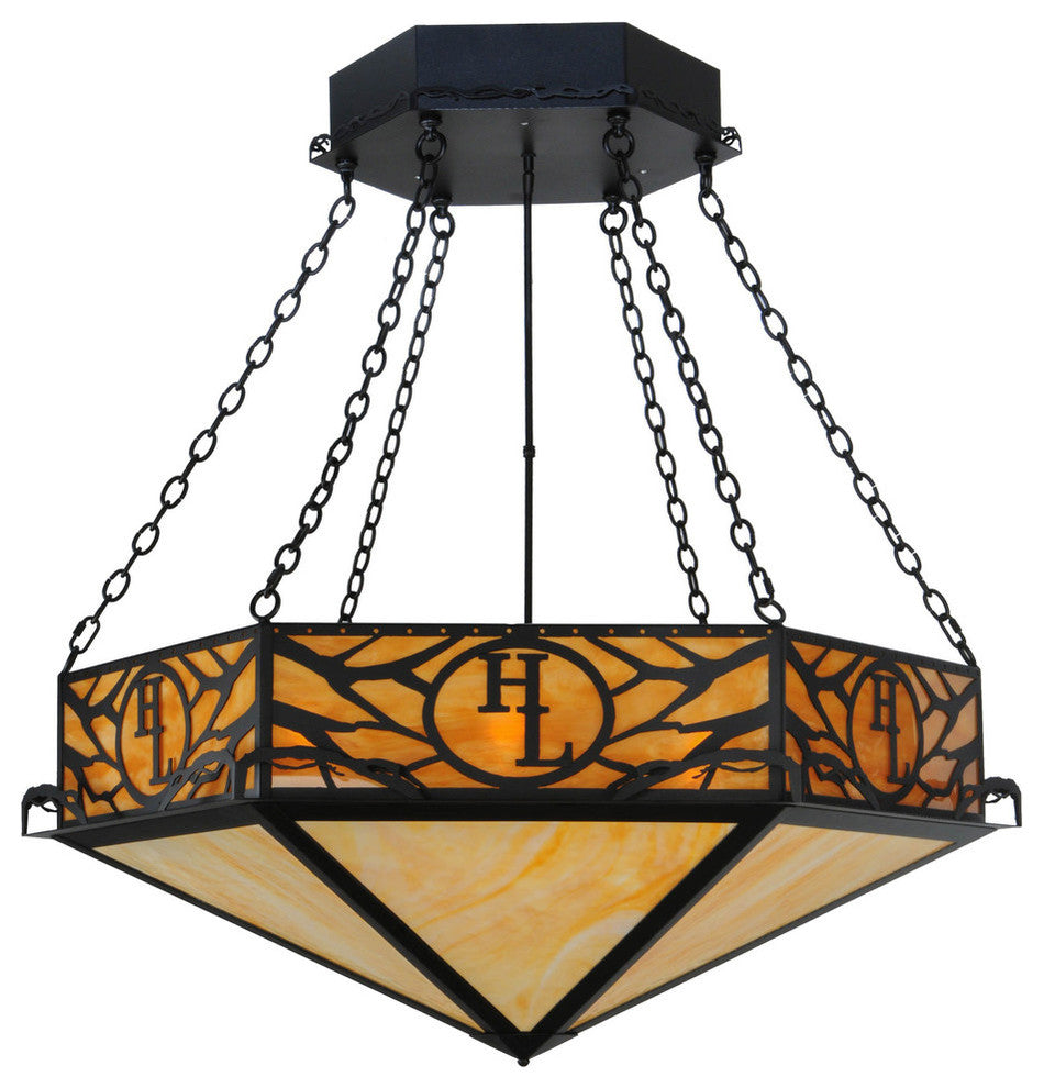 48W Hexagon HL Logo Inverted Pendant