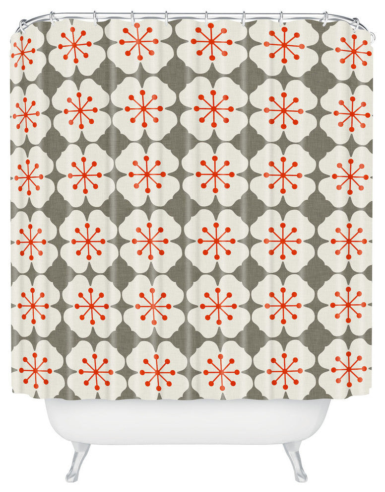 Holli Zollinger Flowerjacks Shower Curtain