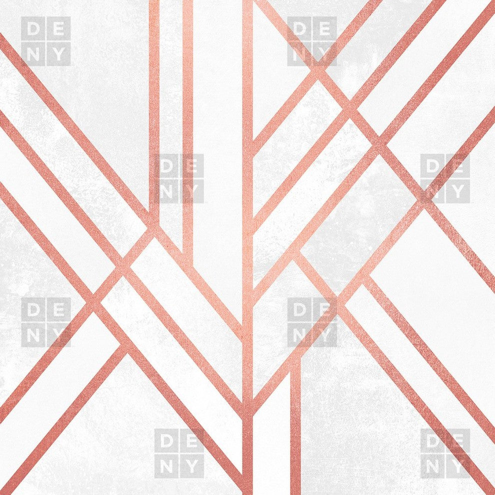 Elisabeth Fredriksson Art Deco Rose Gold Duvet Cover, Twin