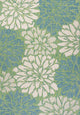 Zinnia Modern Floral Textured Weave Indoor/Outdoor Area Rug