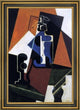 Juan Gris Seltzer Bottle and Glass - 18" x 27" Framed Premium Canvas Print