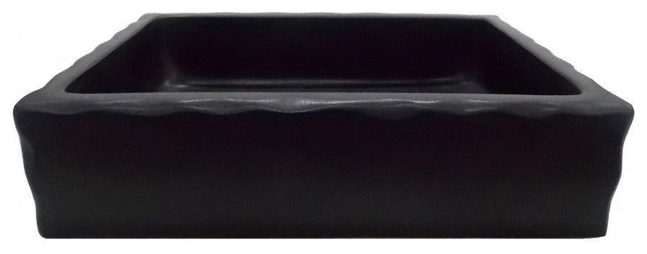 Eden Bath EB_S037LS-H Antique Rectangular Vessel Sink In Honed Lava Stone