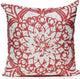 Stamped Flower Pillow, Watermelon