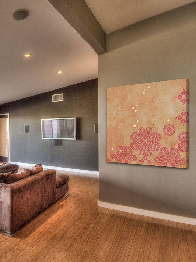 "Damask" Painting Print on Canvas by Evelia