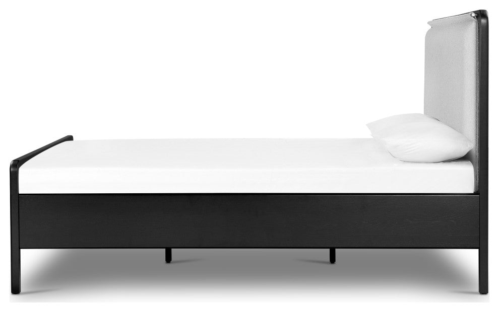 Rosedale Bed-Ebony Oak- Queen