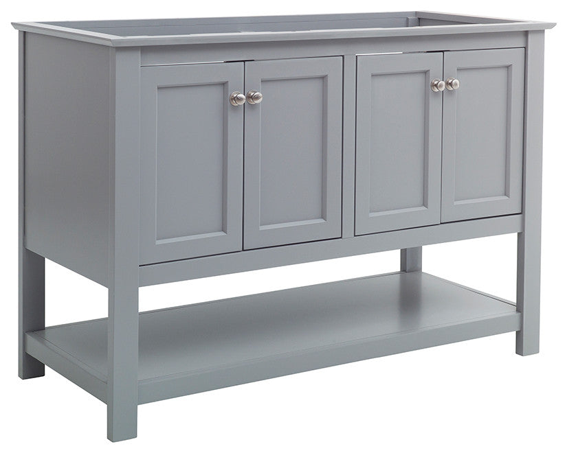 Fresca Manchester 48" Gray Double Sink Cabinet