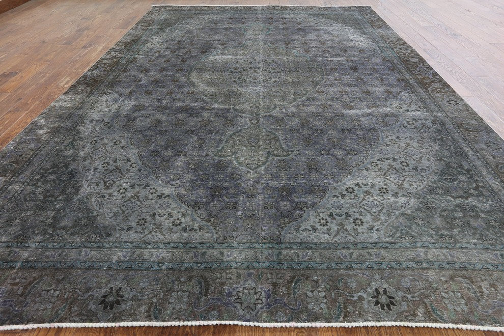 Tabriz Design Oriental Overdyed Area Rug 9'x12', W2078