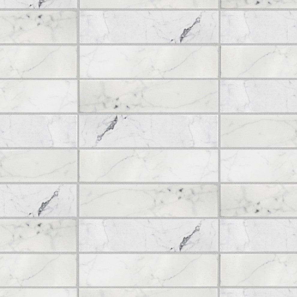 Classico Carrara Glossy Ceramic Wall Tile