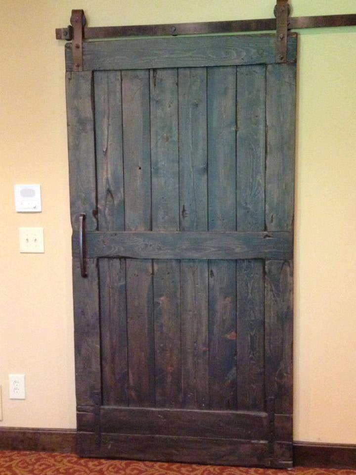 Rustic Sliding Barn Door, Espresso, 84"x36"