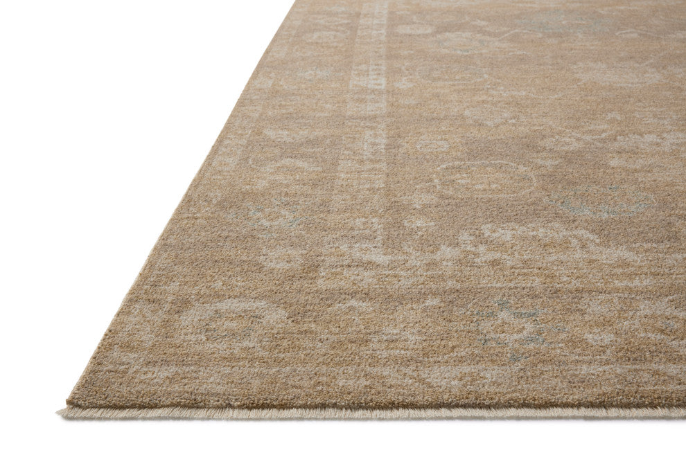 Chris Loves Julia x Loloi Louisa Taupe / Gold 5'-3" x 7'-6" Area Rug