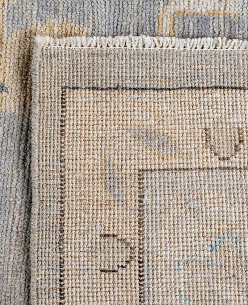 Oushak One-of-a-Kind Hand-Knotted Area Rug Light Gray, 10'0" x 14'0"