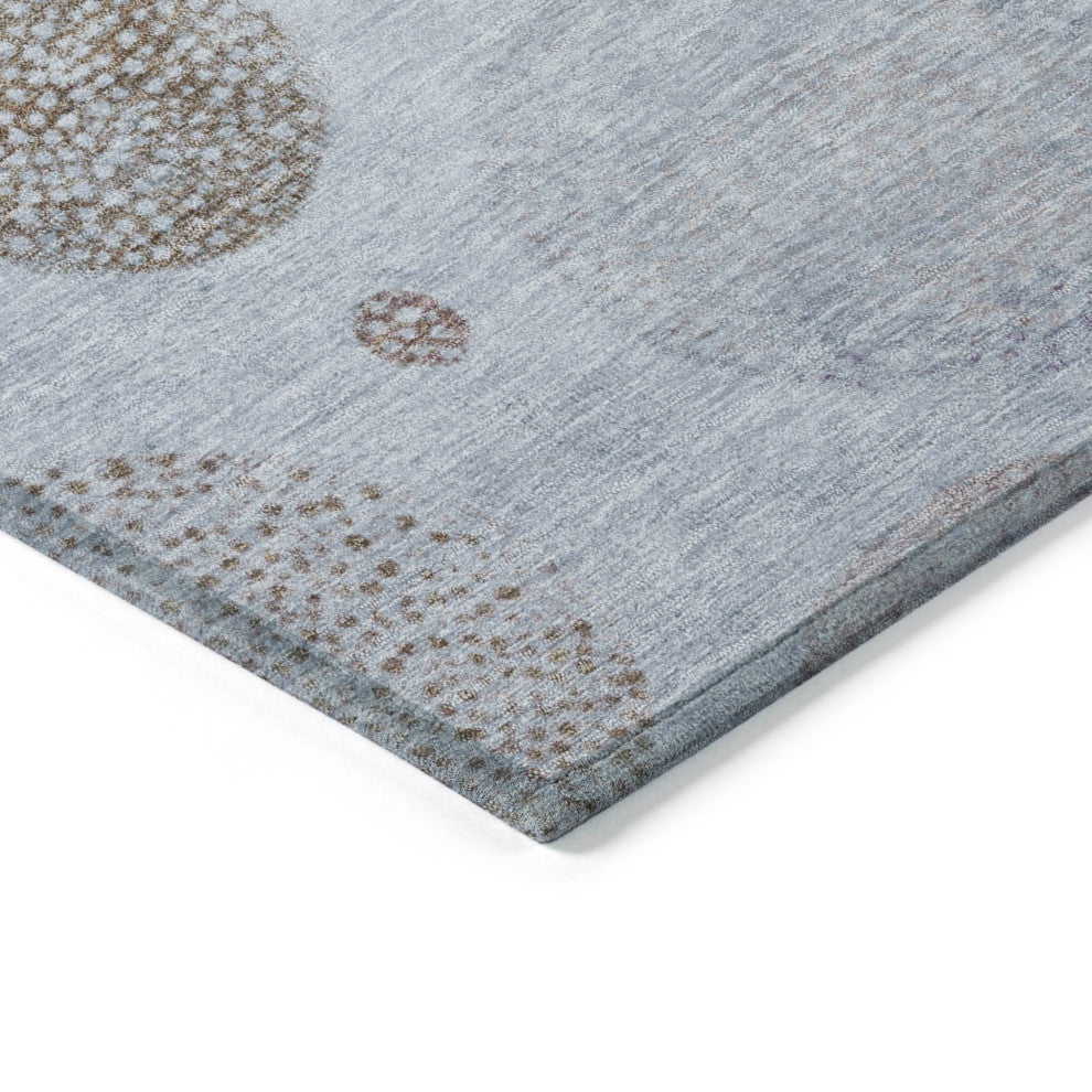 Machine Washable Indoor/Outdoor Chantille ACN1897 Blue 1'8" x 2'6" Rug