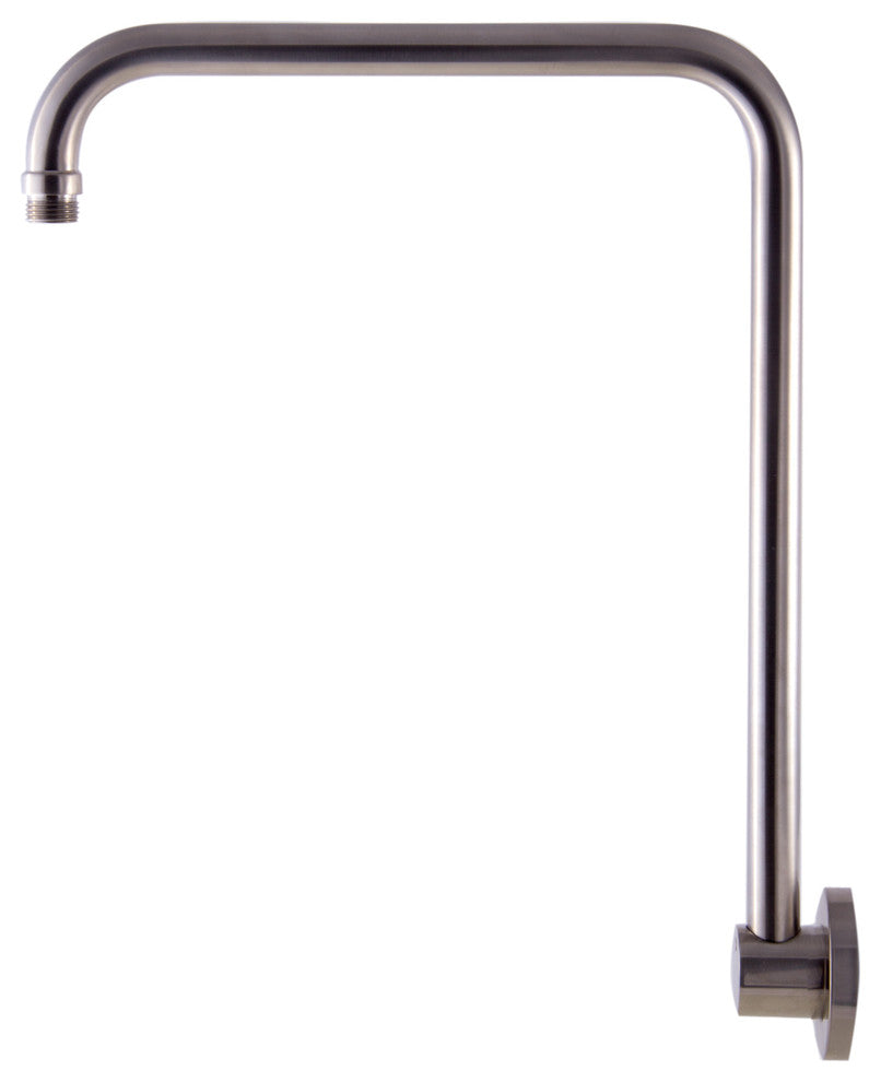 Ab12Grw, Bn Brushed Nickel 12" Round Raised Wall Mounted Shower Arm