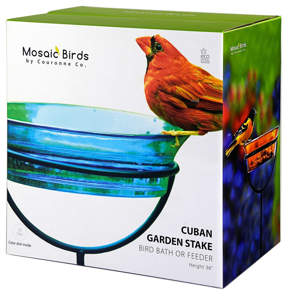Cuban Garden Stake, Aqua Blue