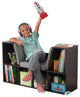 Bookcase with Reading Nook - Espresso