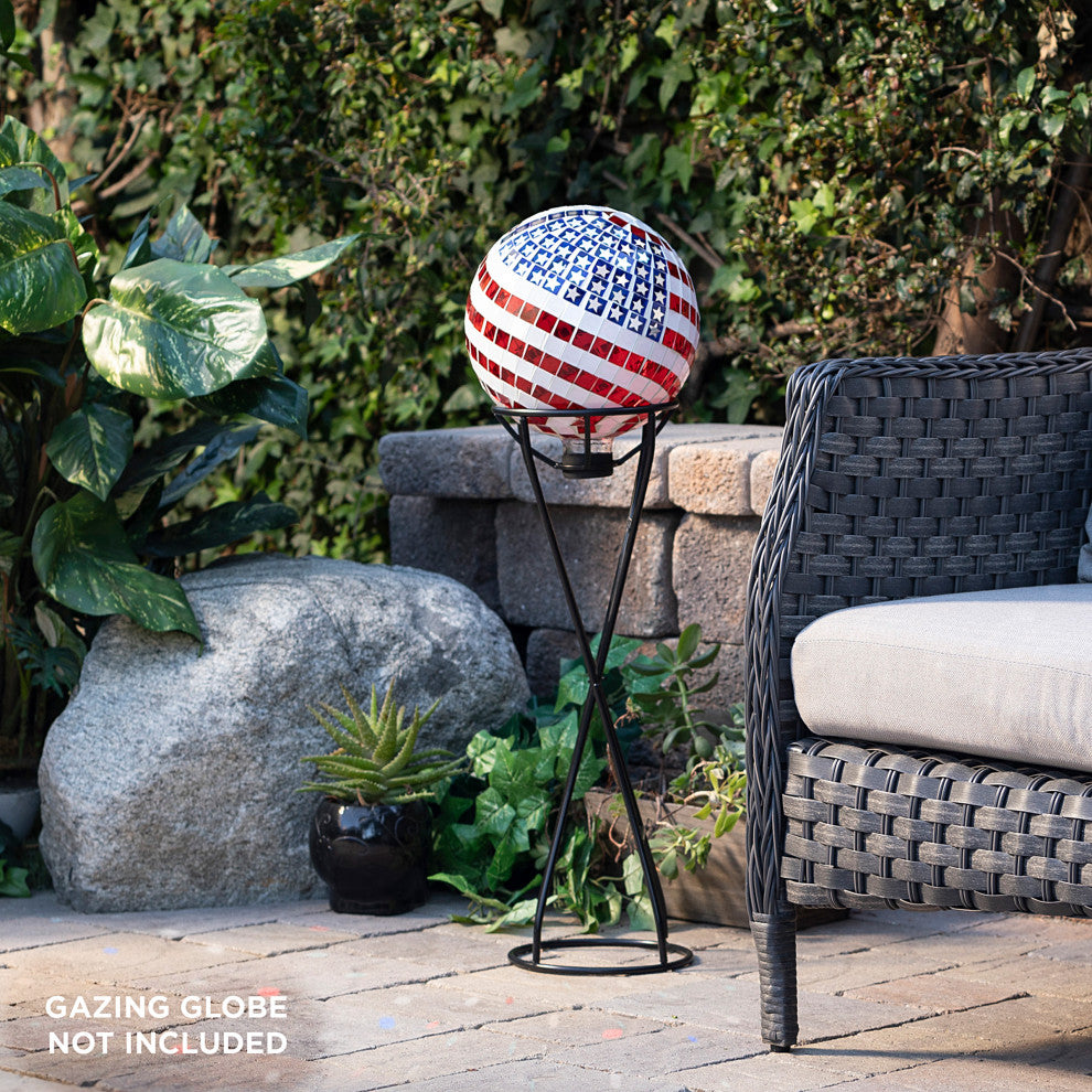 Alpine Gazing Globe Metal Stand, 24"Tall