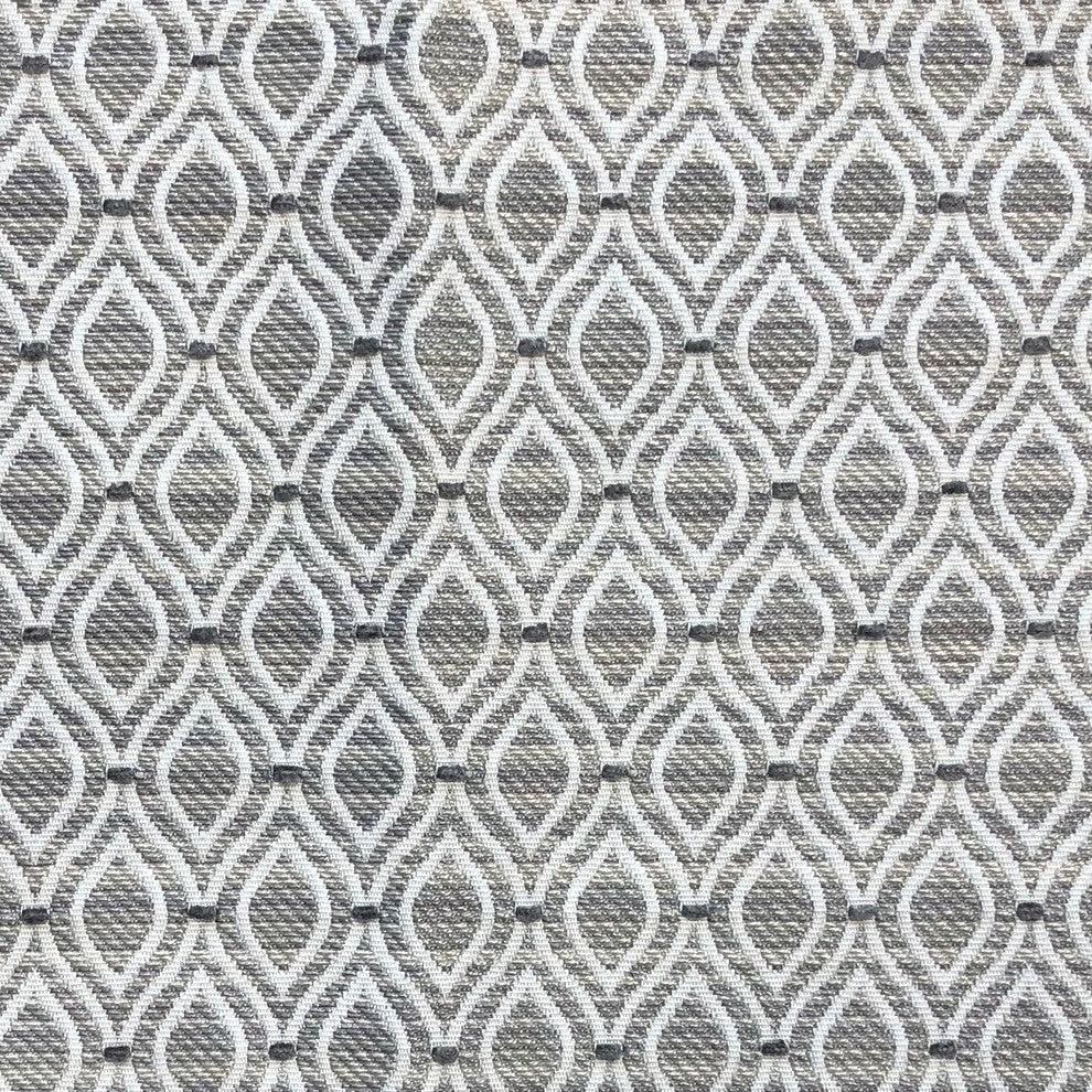 Deluxe Rockland Beige and Silver Luxury Throw Pillow, 18"x18"