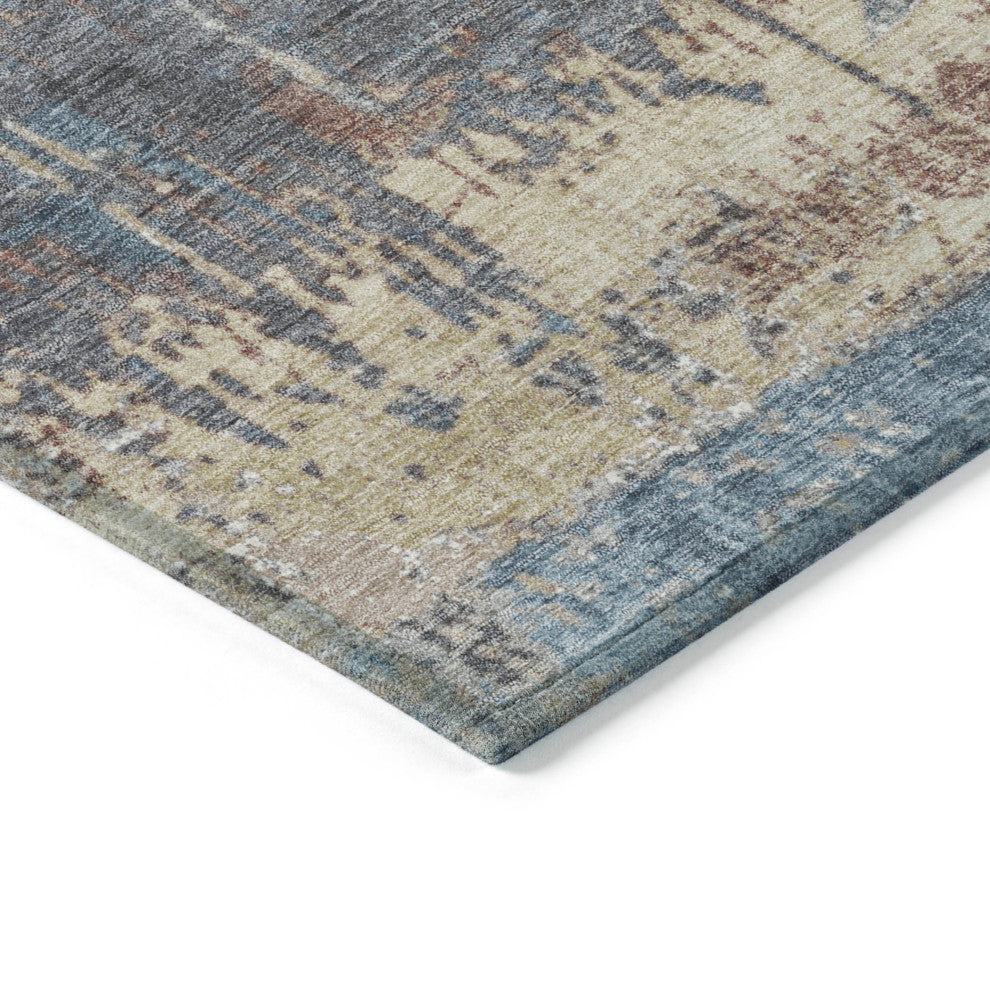 Machine Washable Indoor/Outdoor Chantille ACN1866 Beige 9' x 12' Rug