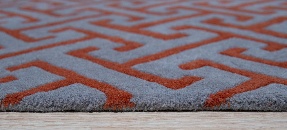 Gray Contemporary Geometric Harrison Area Rug