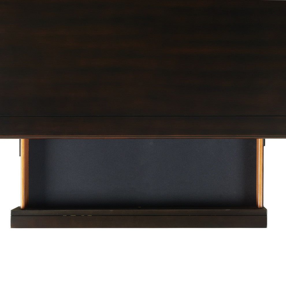 Brooks 3-Drawer Nightstand With USB Ports, Black