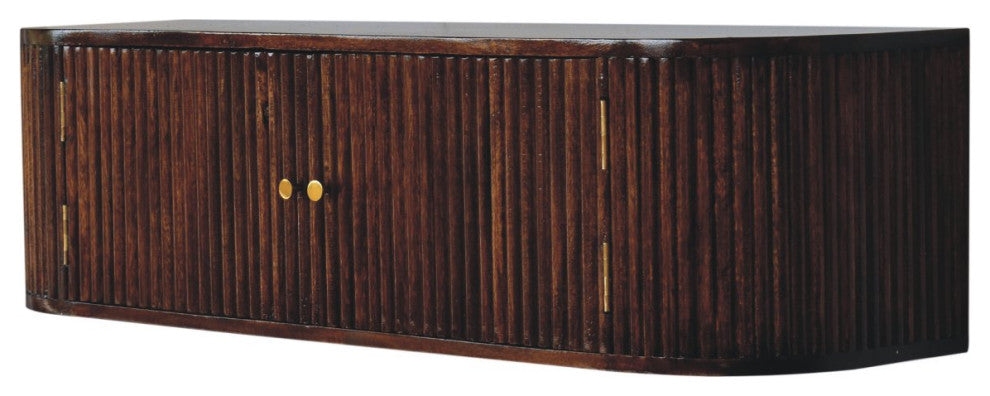 Artisan Furniture Solid Wood Chunky Chestnut Floating Bedside