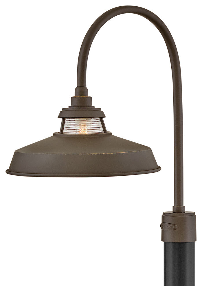 Hinkley Troyer Medium Post Mount Lantern, Oil Rubbed Bronze