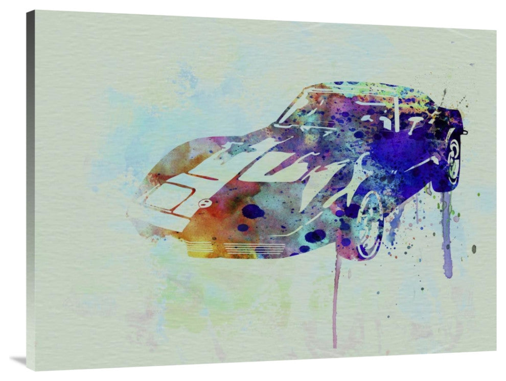 "Corvette watercolor" Fine Art Print