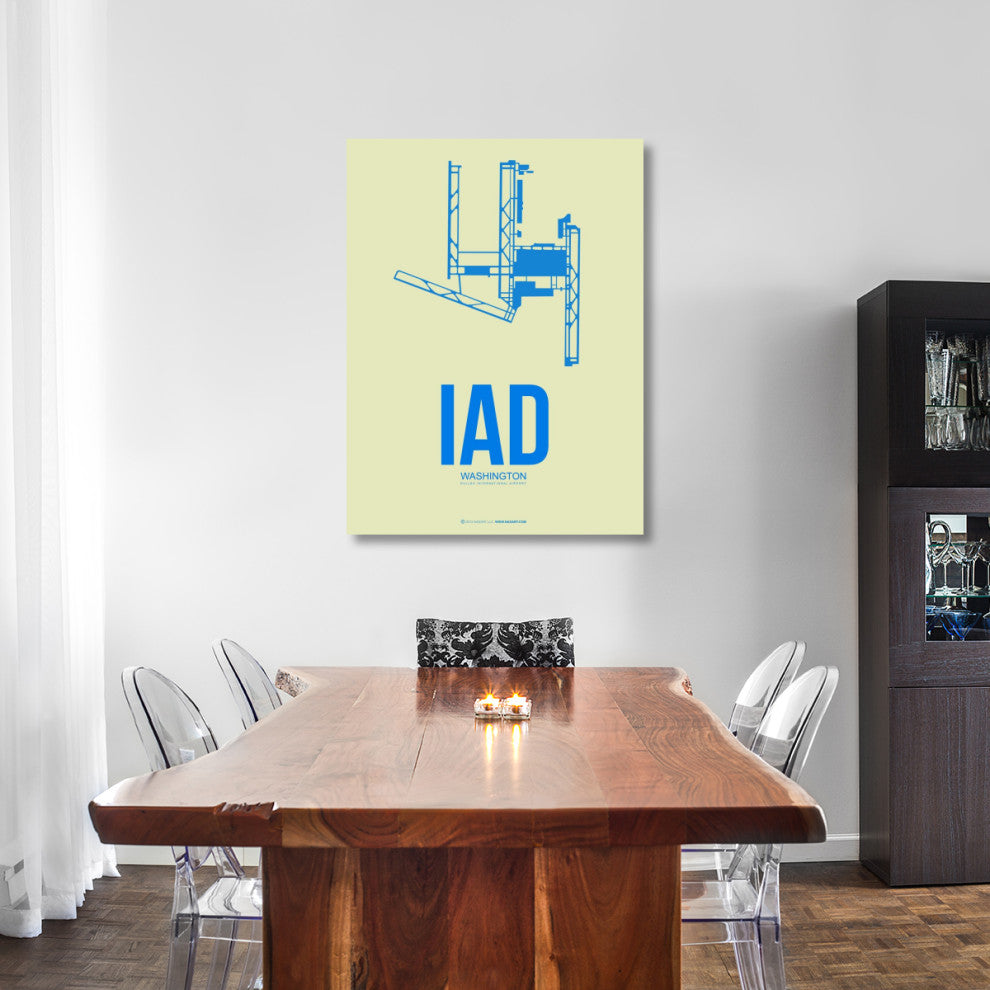 "IAD Washington Poster 1" Fine Art Print