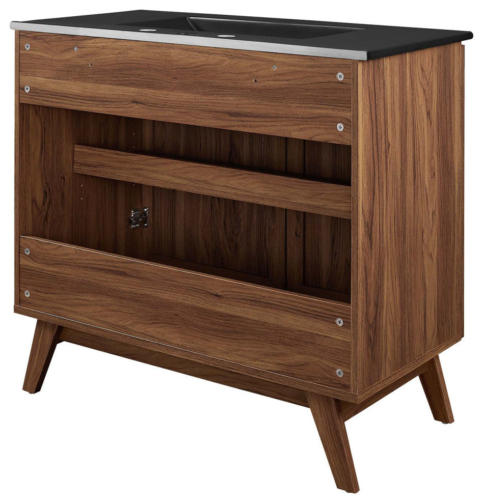 Soma 36" Bathroom Vanity - Walnut Black