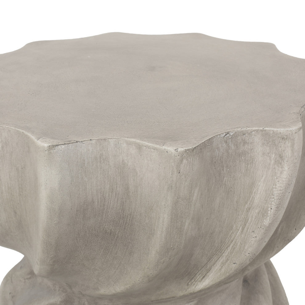 Shmuel Indoor Lightweight Concrete Accent Side Table