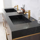 Segovia Bath Vanity with Sintered Stone Top, Suleiman Oak, 72", No Mirror