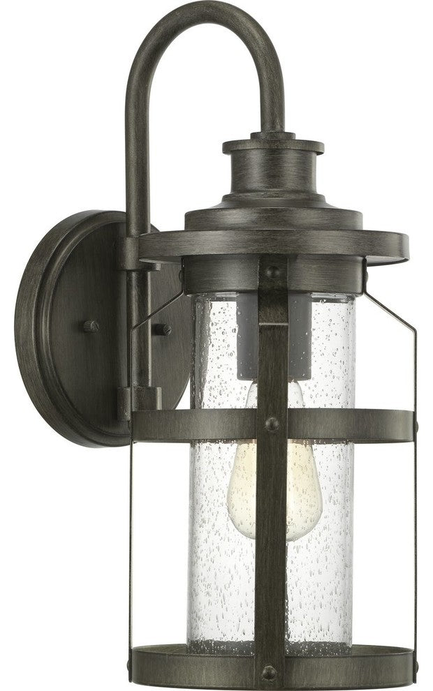 Haslett Collection 1-Light Medium Wall Lantern, Antique Pewter