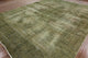 Traditional 10'x13' Oriental Green Overdyed Hand Knotted Wool Area Rug H8919