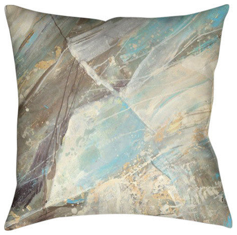 Laural Home Mineral Blue 18" X 18" Indoor Decorative Pillow
