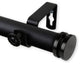 Lid 1" Curtain Rod, Black, 160"-240"