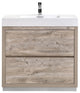 Bliss 36" Free Standing Bathroom Vanity, Nature Wood
