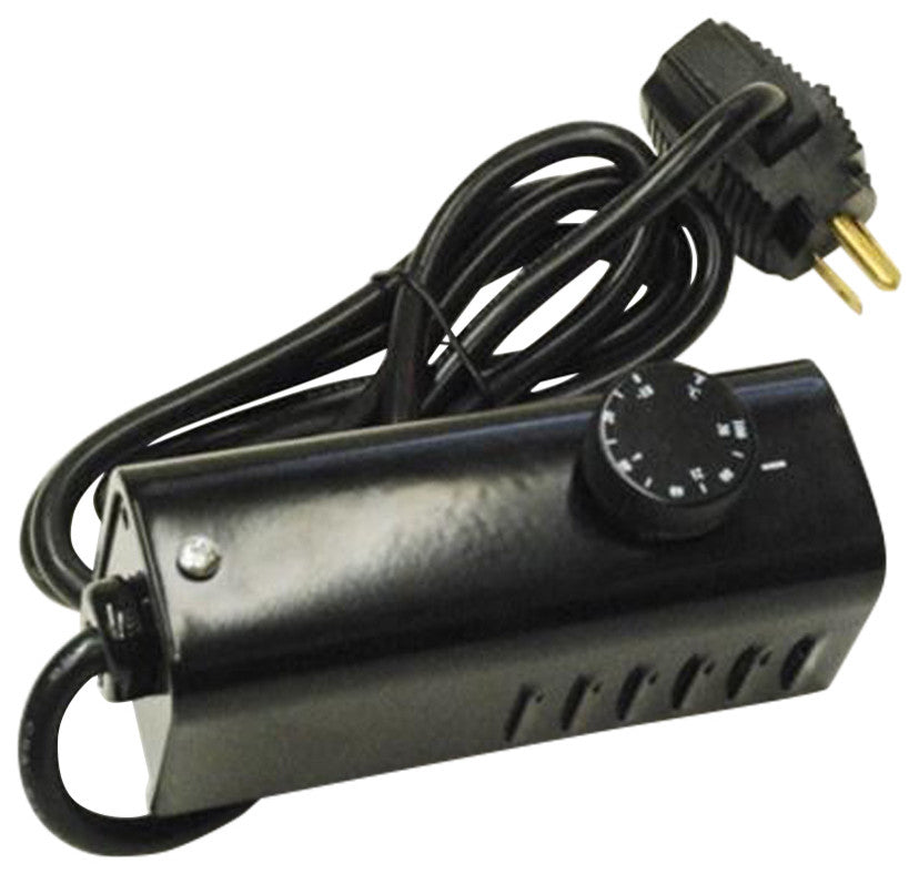 World Marketing Forced Air External Thermostat, Black