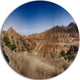 Hatta Mountains Landscape, Photo Round Wall Art, 11"