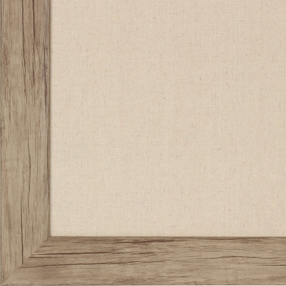 Beatrice Rustic Brown Framed Fabric Pinboard