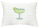Margarita Text Fade Happy Hour 14"x20" Abstract Decorative Outdoor Pillow