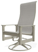 Leeward Sling Outdoor Swivel Rocker, Deacon/Storm