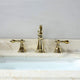 Burnaby Deck Mounted Dual Handle Bathroom Sink Faucet With Pop-Drain