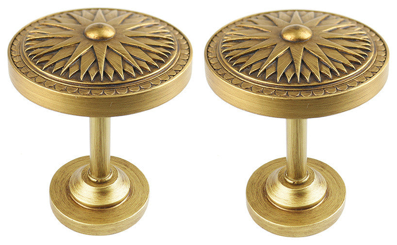 Urbanest Set of 2 Starburst Drapery Medallion Holdback, Renaissance Gold