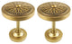 Urbanest Set of 2 Starburst Drapery Medallion Holdback, Renaissance Gold