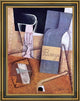 Juan Gris The Bottle of Banyuls - 18" x 24" Framed Premium Canvas Print