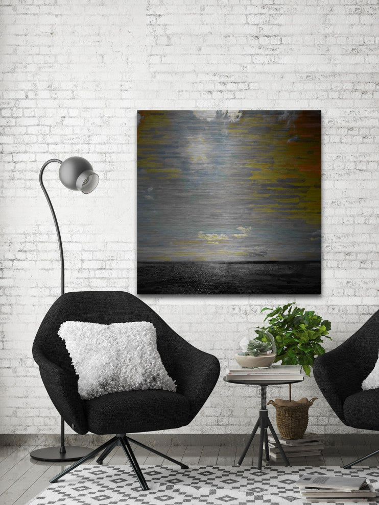 "Siesta Key" Print on Brushed Aluminum, 32"x32"