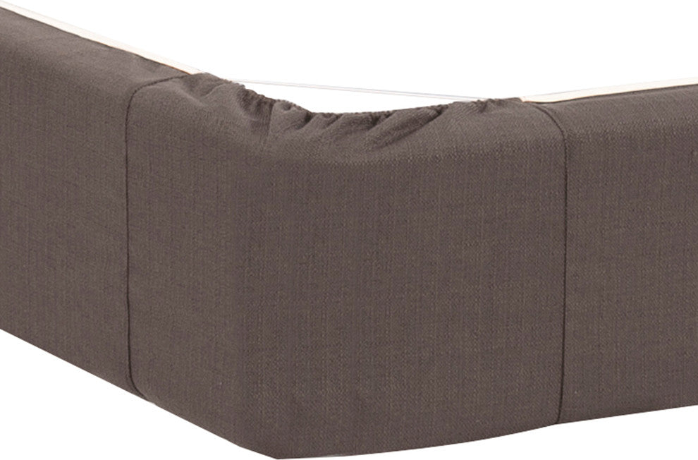 Sterling Queen Boxspring Cover, Charcoal