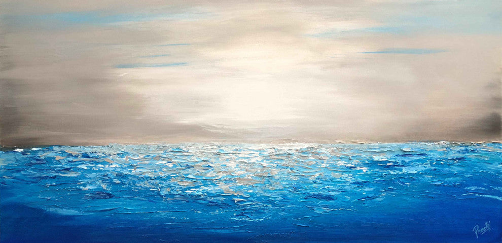 48" x 24" Coastal_4  Original Large Modern Painting